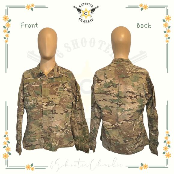 Army Combat Coat Mens Small Short Brown Multicam Uniform FRACU OCP Camo CC1 - Picture 1 of 7